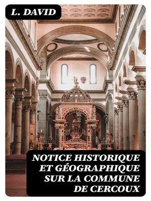 cover image of Notice historique et géographique sur la commune de Cercoux